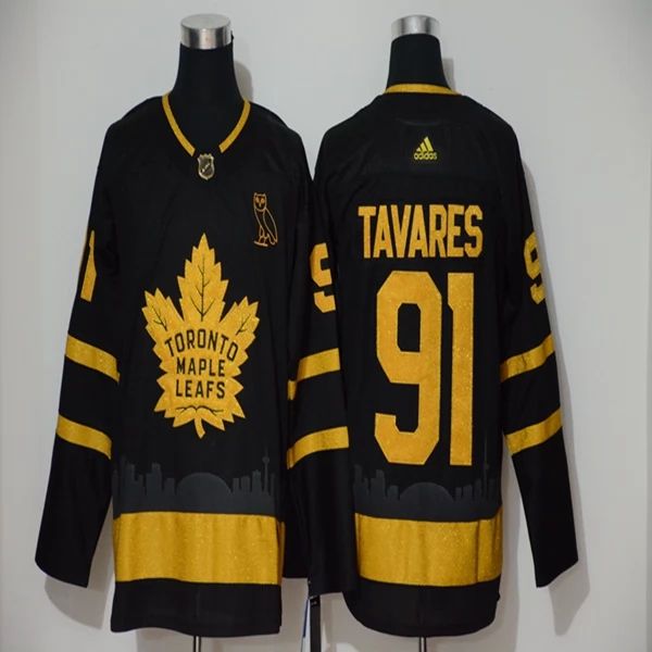 Herren Toronto Maple Leafs Eishockey Trikot John Tavares #91 2018-19 Schwarz II Authentic